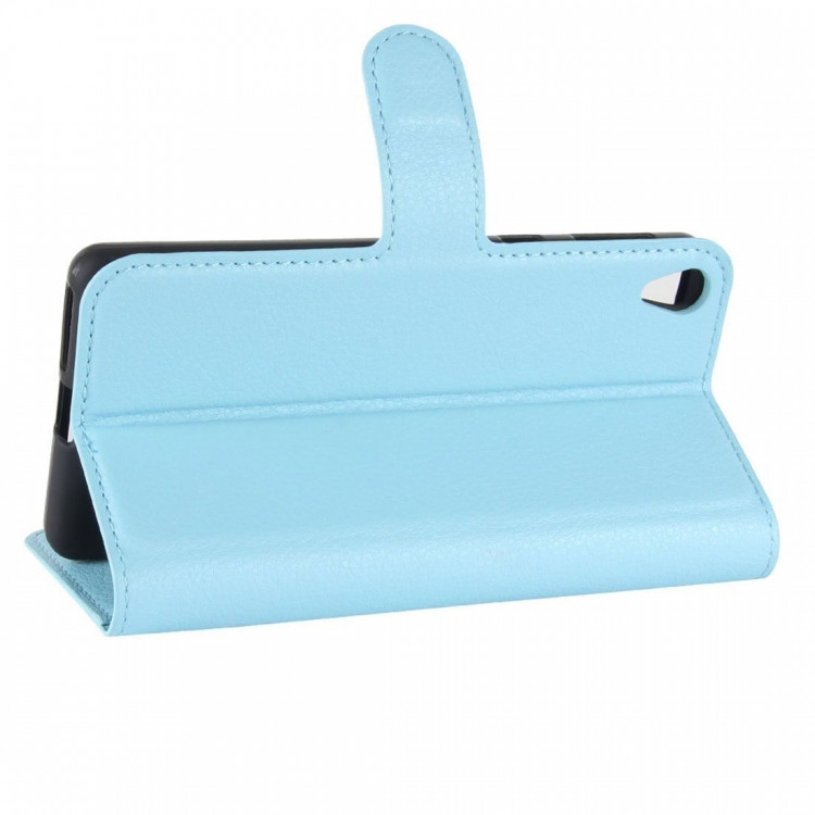 Чехол с визитницей для Sony Xperia XA1 Plus (голубой)