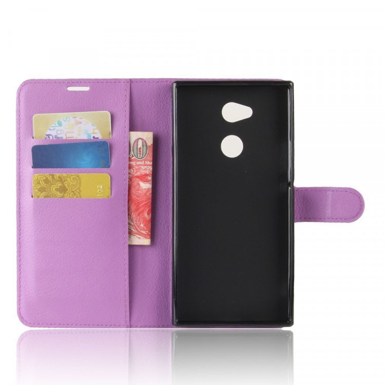 Чехол с визитницей для Sony Xperia XA2 Ultra (фиолетовый)