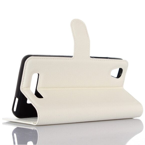 Чехол с визитницей для ZTE Blade X3 (белый)