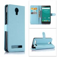 Чехол с визитницей для DOOGEE X7 Pro (голубой) Чехол с визитницей для DOOGEE X7 Pro (голубой)