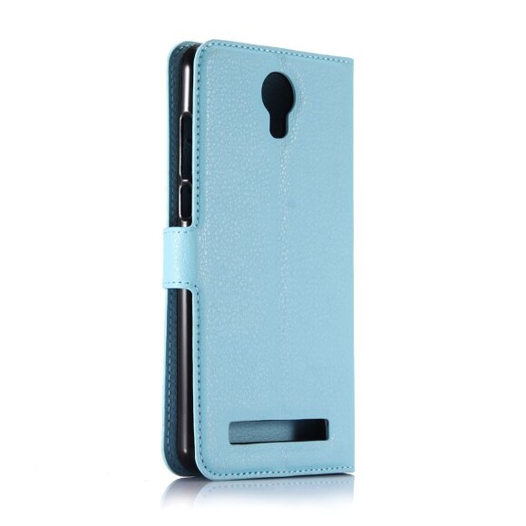 Чехол с визитницей для DOOGEE X7 Pro (голубой)