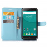 Чехол с визитницей для DOOGEE X7 Pro (голубой)