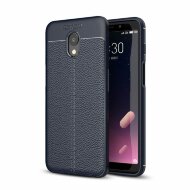 Чехол-накладка Litchi Grain для Meizu M6s (темно-синий) Чехол-накладка Litchi Grain для Meizu M6s (темно-синий)