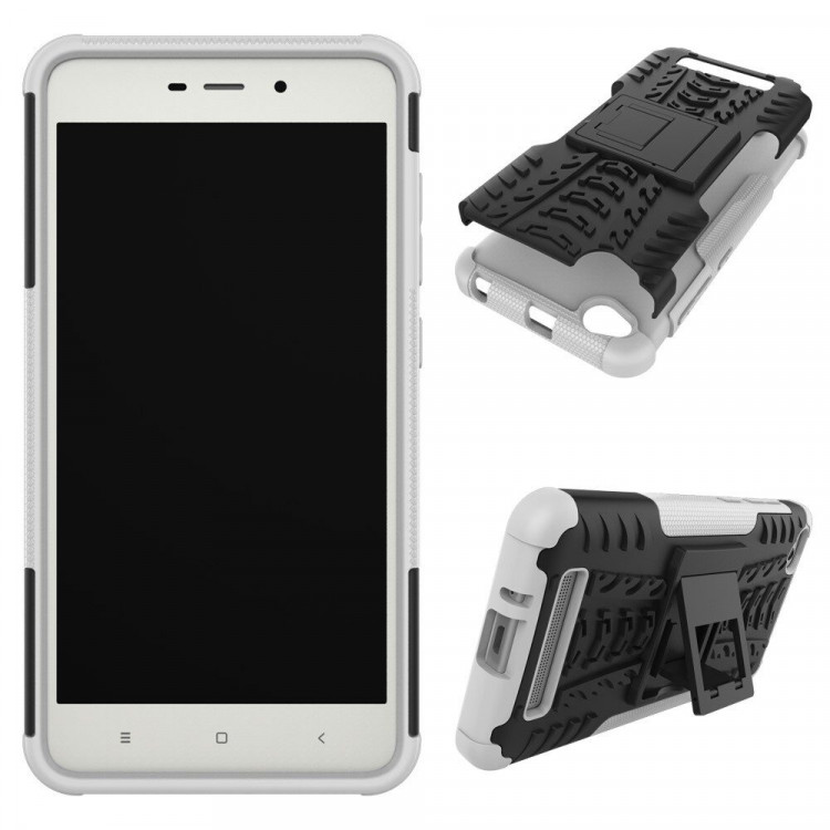 Чехол Hybrid Armor для Xiaomi Redmi 4A (черный + белый)