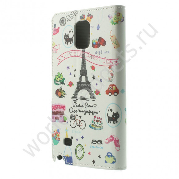 Чехол для Samsung Galaxy Note 4 (Эйфелева Башня)
