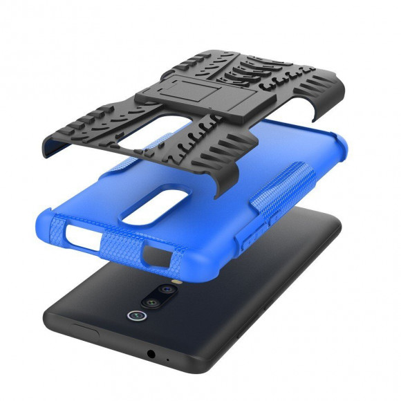 Чехол Hybrid Armor для Xiaomi Redmi K20 / Redmi K20 Pro / Xiaomi Mi 9T / Mi 9T Pro (черный + голубой) Чехол Hybrid Armor для Xiaomi Redmi K20 / Redmi K20 Pro / Xiaomi Mi 9T / Mi 9T Pro (черный + голубой)