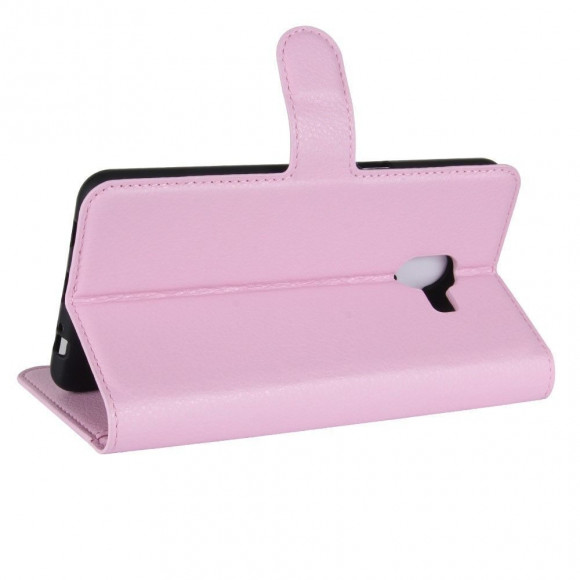 Чехол с визитницей для Samsung Galaxy C10 (розовый)