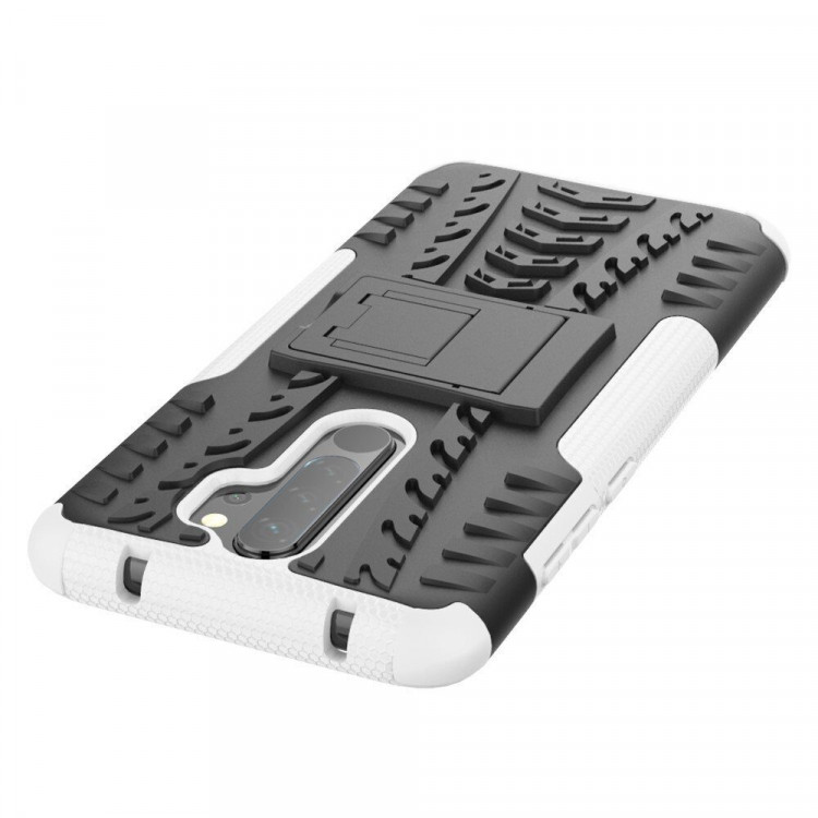 Чехол Hybrid Armor для Xiaomi Redmi Note 8 Pro (черный + белый)