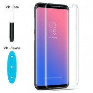 Защитное стекло 3D UV с УФ лампой для Samsung Galaxy S9+ (Plus)