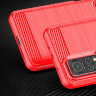 Чехол-накладка Carbon Fibre для Xiaomi Mi 10T 5G / Mi 10T Pro 5G / Redmi K30S (красный)
