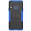 Чехол Hybrid Armor для Samsung Galaxy A20s (черный + голубой)