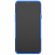 Чехол Hybrid Armor для Samsung Galaxy A20s (черный + голубой)