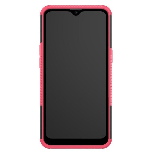 Чехол Hybrid Armor для Samsung Galaxy A10s (черный + розовый)