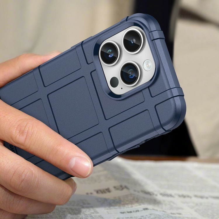 Чехол-накладка Shock-proof для iPhone 15 Pro (синий)