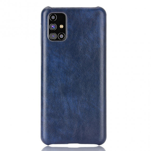 Кожаная накладка-чехол для Samsung Galaxy M31s (синий)