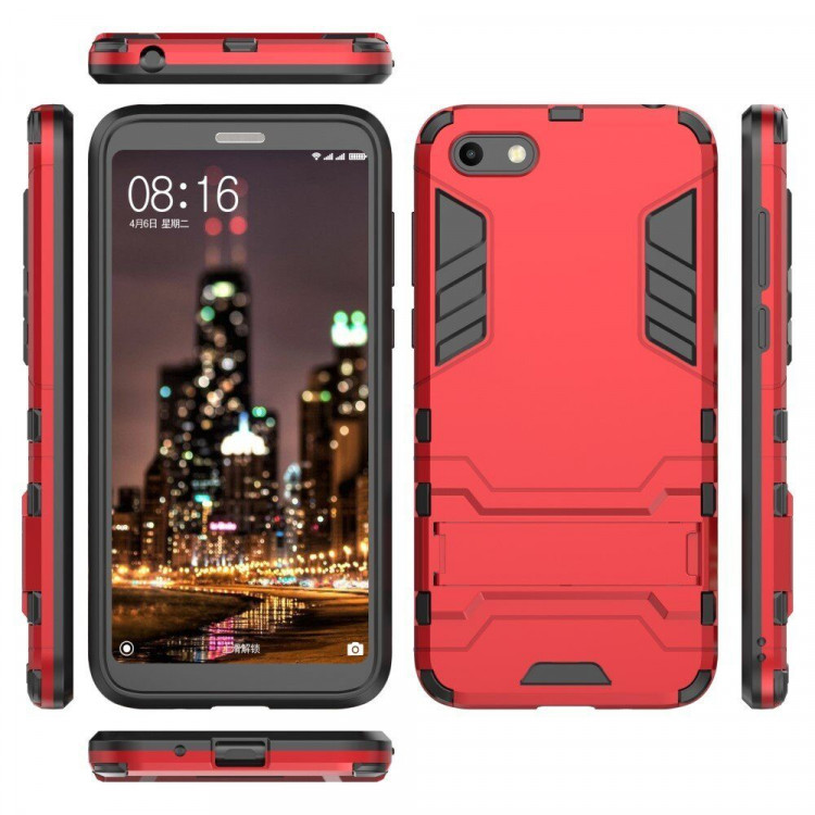 Чехол Duty Armor для Huawei Y5 Prime (2018) / Y5 lite (2018) / Huawei Honor 7A (DUA-L22) Российская версия (красный)