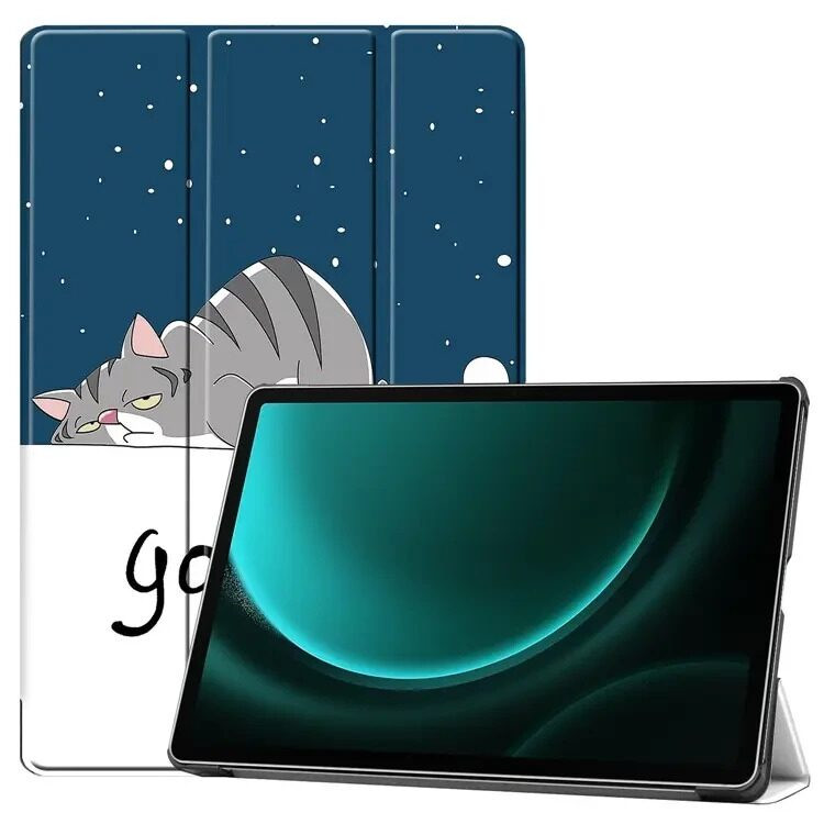 Чехол Smart Case для Samsung Galaxy Tab S9 FE+ (Plus) (Good Night Cat)