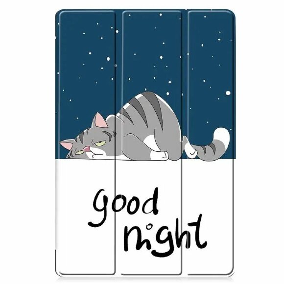 Чехол Smart Case для Samsung Galaxy Tab S9 FE+ (Plus) (Good Night Cat) Чехол Smart Case для Samsung Galaxy Tab S9 FE+ (Plus) (Good Night Cat)