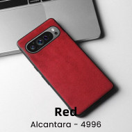 Чехол из алькантары для Google Pixel 9, Pixel 9 Pro (красный) Чехол из алькантары для Google Pixel 9, Pixel 9 Pro (красный)