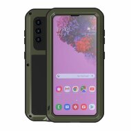 Гибридный чехол LOVE MEI для Samsung Galaxy S21+ (Plus) (темно-зеленый)