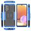 Чехол Hybrid Armor для Samsung Galaxy A33 5G (черный + голубой)