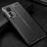 Чехол-накладка Litchi Grain для Xiaomi 12 / Xiaomi 12X / Xiaomi 12S (черный)