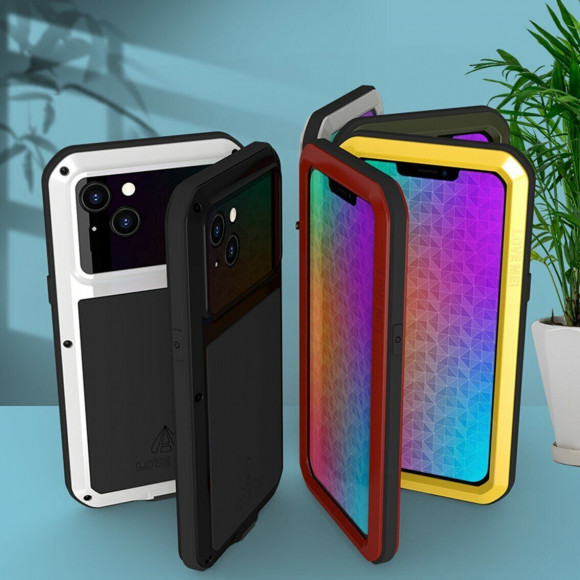 Гибридный чехол LOVE MEI для iPhone 14 (темно-зеленый) Гибридный чехол LOVE MEI для iPhone 14 (темно-зеленый)