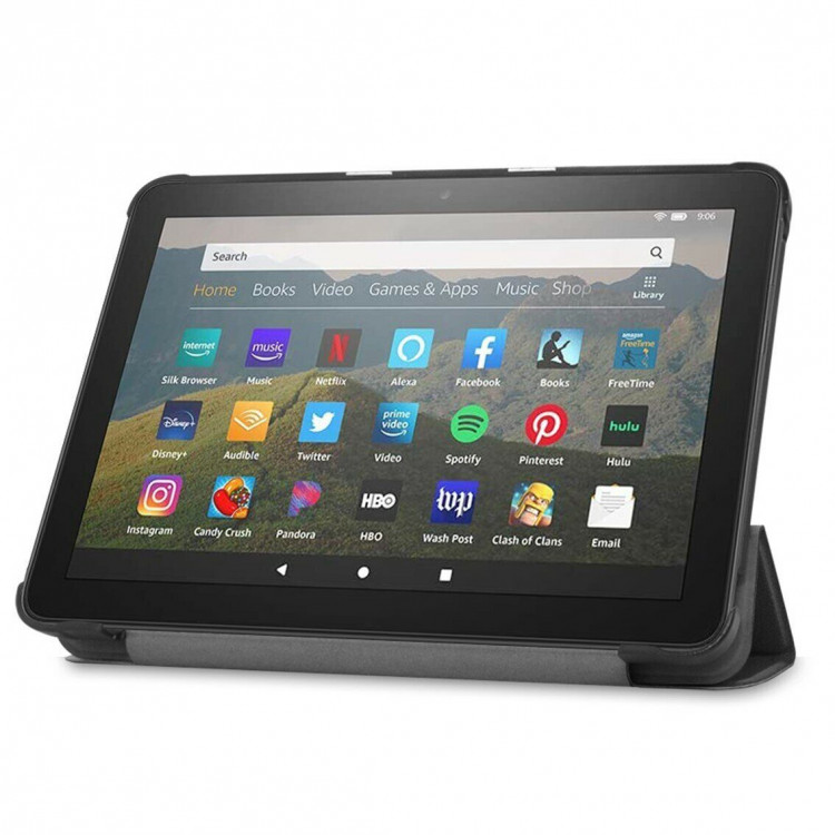 Планшетный чехол для Amazon Fire HD 8 / 8 Plus (2020), 8 дюймов (черный)
