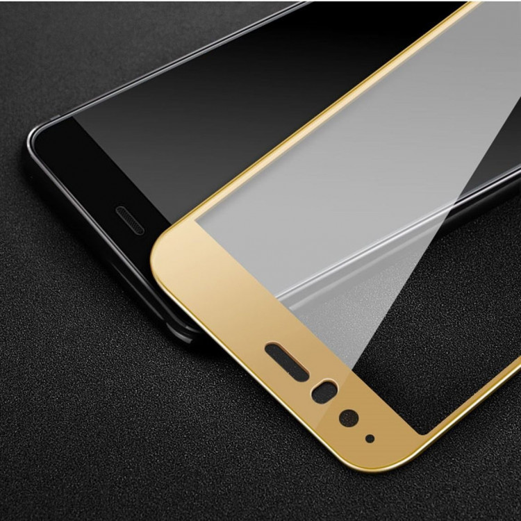 Защитное стекло 3D для Huawei P10 (золотой)