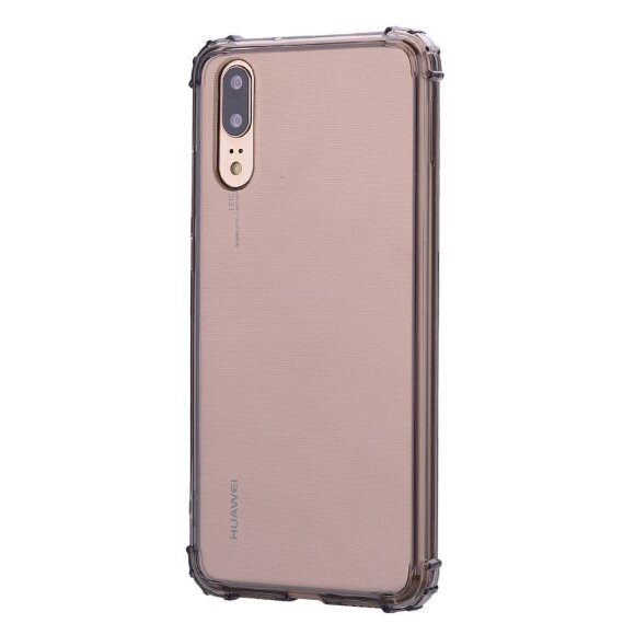 Силиконовый чехол с усиленными бортиками для Huawei P20 (черный) Силиконовый чехол с усиленными бортиками для Huawei P20 (черный)
