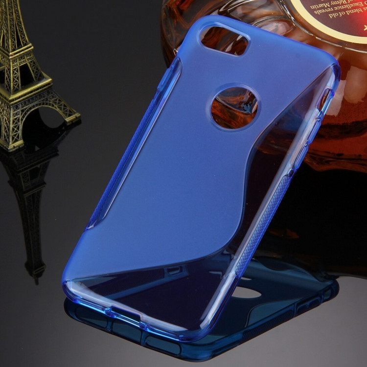 Нескользящий чехол для iPhone 7 / iPhone 8 (голубой)