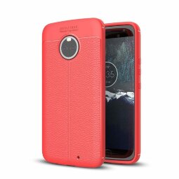 Чехол-накладка Litchi Grain для Motorola Moto X4 (красный)