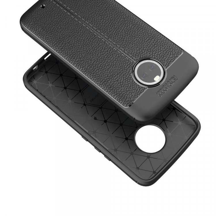 Чехол-накладка Litchi Grain для Motorola Moto X4 (красный)