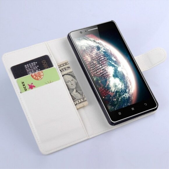 Чехол с визитницей для Lenovo A536 (белый) Чехол с визитницей для Lenovo A536 (белый)