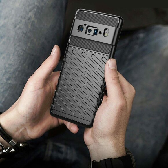 Чехол-накладка Thunder Series для Google Pixel 6 Pro (темно-зеленый) Чехол-накладка Thunder Series для Google Pixel 6 Pro (темно-зеленый)