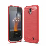 Чехол-накладка Carbon Fibre для Nokia 1 (красный) Чехол-накладка Carbon Fibre для Nokia 1 (красный)