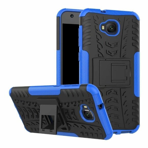 Чехол Hybrid Armor для ASUS ZenFone 4 Selfie ZD553KL (черный + голубой)