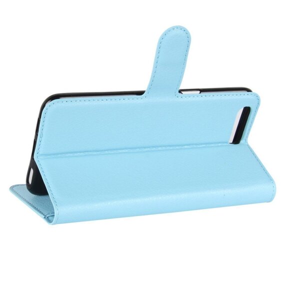 Чехол с визитницей для Asus Zenfone 4 ZE554KL (голубой) Чехол с визитницей для Asus Zenfone 4 ZE554KL (голубой)