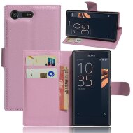 Чехол с визитницей для Sony Xperia X Compact (розовый)