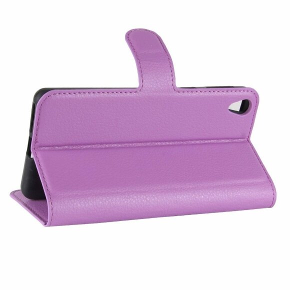 Чехол с визитницей для Sony Xperia XA1 Plus (фиолетовый)