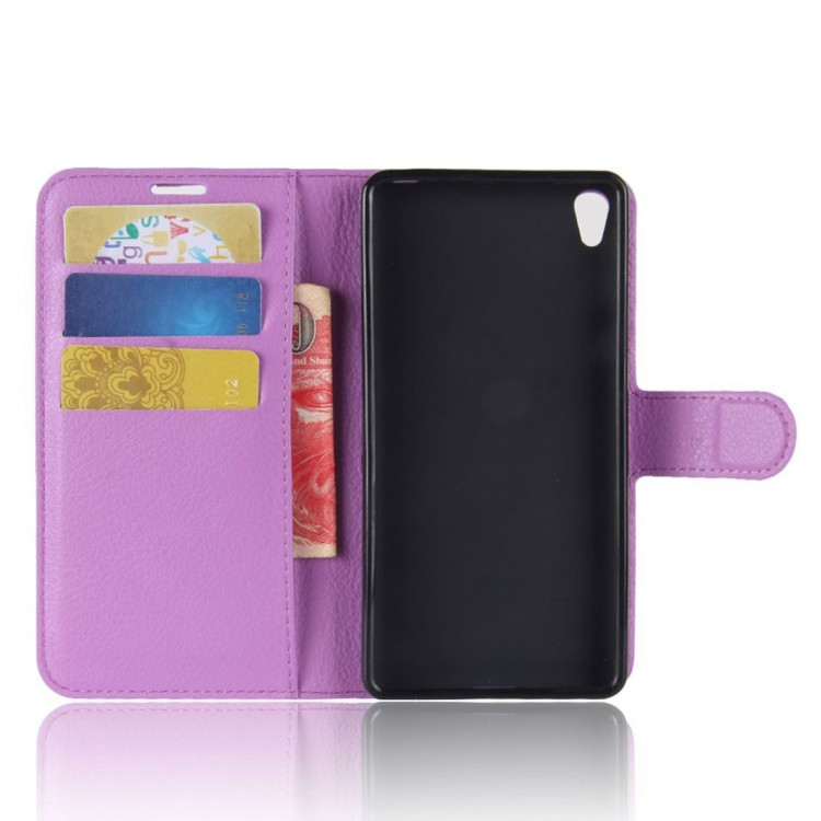 Чехол с визитницей для Sony Xperia XA1 Plus (фиолетовый)