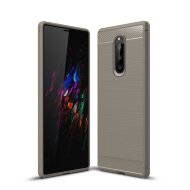 Чехол-накладка Carbon Fibre для Sony Xperia 1 (серый) Чехол-накладка Carbon Fibre для Sony Xperia 1 (серый)