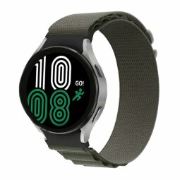 Ремешок Альпийская петля для Samsung Galaxy Watch 4 / Watch 5 / Watch 5 Pro (армейский зеленый)