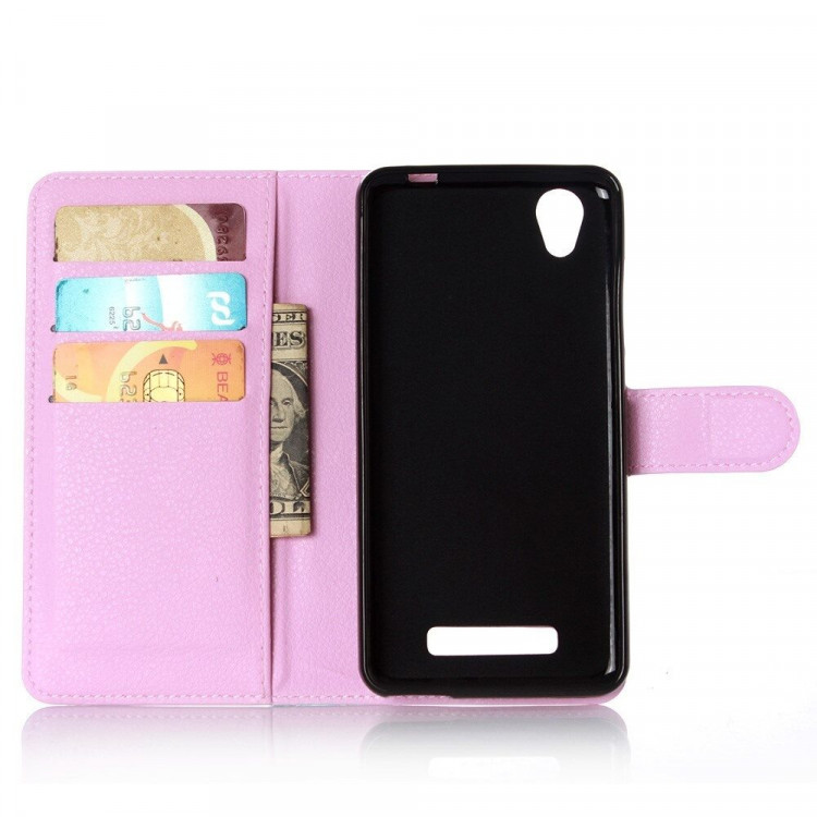 Чехол с визитницей для ZTE Blade X3 (розовый)