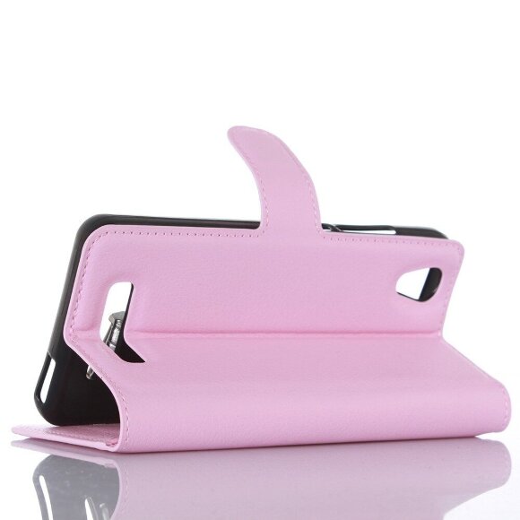 Чехол с визитницей для ZTE Blade X3 (розовый)