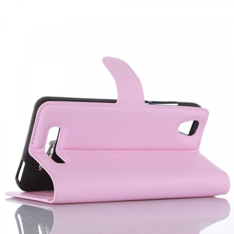 Чехол с визитницей для ZTE Blade X3 (розовый)