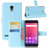 Чехол с визитницей для ZTE Blade A521 (голубой)