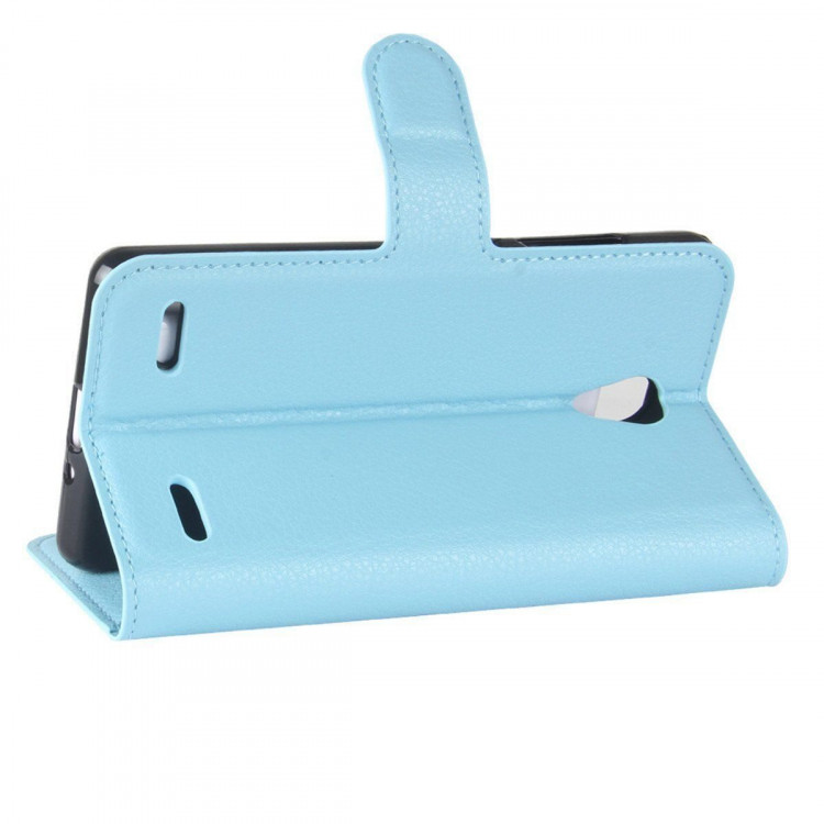 Чехол с визитницей для ZTE Blade A521 (голубой)