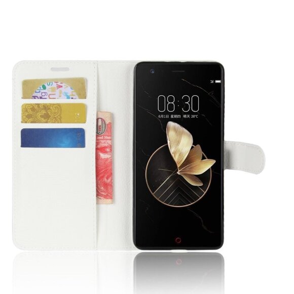 Чехол с визитницей для ZTE Nubia Z17 (белый) Чехол с визитницей для ZTE Nubia Z17 (белый)