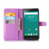 Чехол с визитницей для DOOGEE X7 Pro (фиолетовый)
